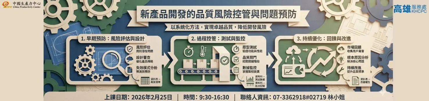 新產品開發的品質風險控管與問題預防